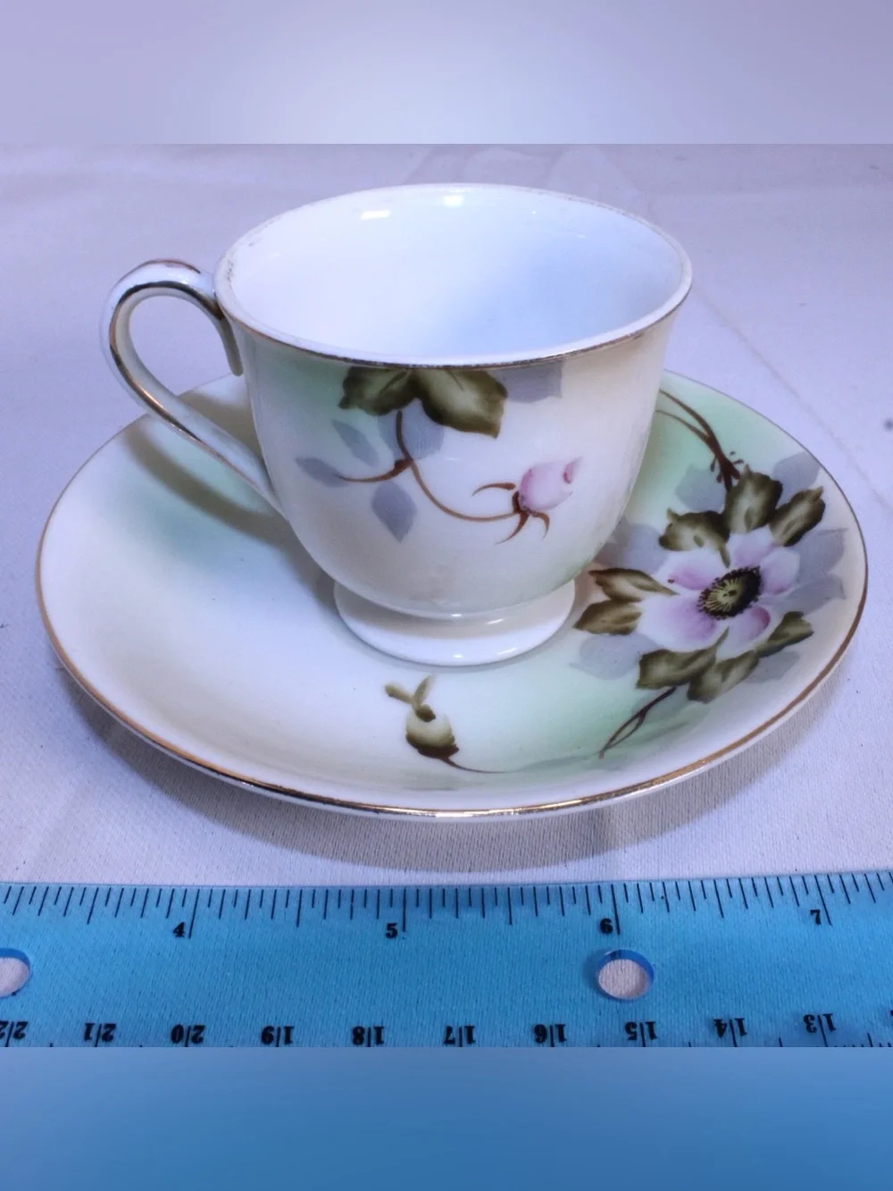 Vintage Shofu Porcelain Demitasse Cup and Saucer